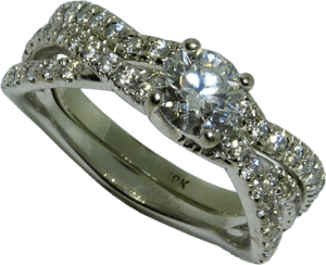 Custom Wedding Band to Match Diamond Engagement Ring