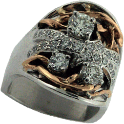 Diamonds with Pink Gold