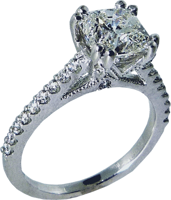 Custom Designed Diamond Engagement Ring
