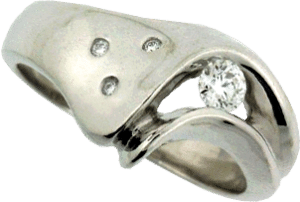 Custom Right Hand Diamond Ring