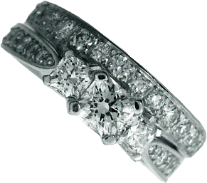 Diamond Wedding Band For Engagement Ring
