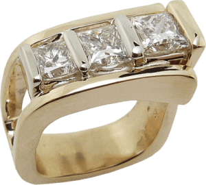 Multiple Princess Cut Diamond Ring
