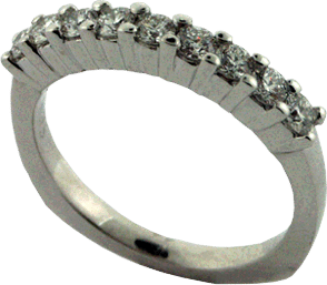 Platinum Diamond Wedding Band