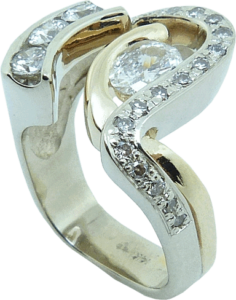 Wavey Diamond Ring
