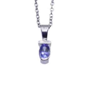 With a purple/blue hue, this tanzanite is something fun for the purple lovers!