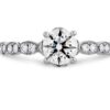 Lorelei Floral Solitaire Engagement Ring by Hearts on Fire head on