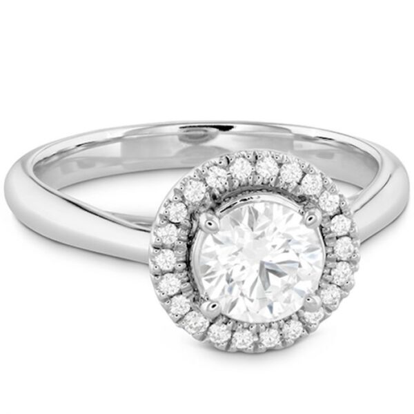 Destiny Halo Engagement Ring by Hearts on Fire