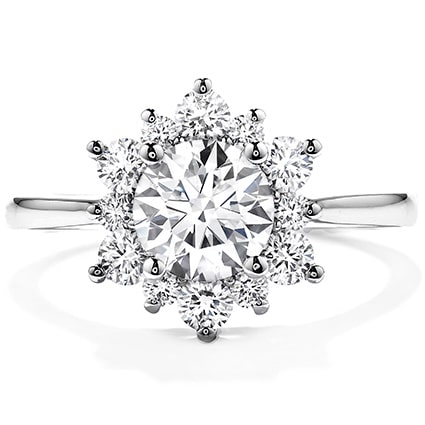 Lady Di Halo Engagement Ring by Hearts on Fire