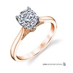 New Classic Bridal Solitaire Engagement Ring by Parade in 18K Rose Gold