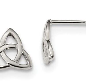 Sterling silver Celtic knot stud earrings.