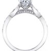 Esme stackable engagement ring by Sylvie Collection featuring 0.26ctw G/H, VS-SI round brilliant cut diamonds.