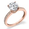 Paulette solitaire engagement ring by Sylvie Collection featuring 0.27ctw G/H, VS-SI round brilliant cut diamonds.
