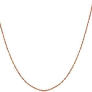 14 karat rose gold 18" singapore chain. This chain looks stunning on its own or with a pendant!