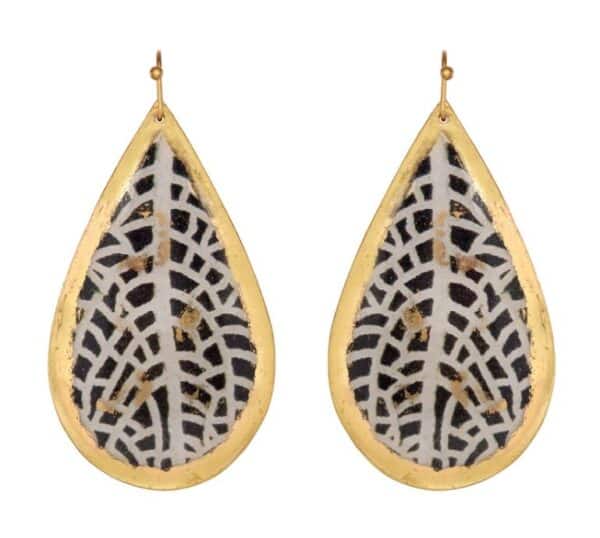 Chantal Large Teardrop Gold Earrings