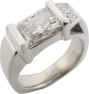 1.75 Carat Cushion Cut Diamond Engagement Ring