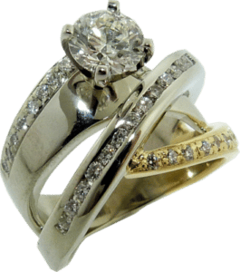 18k White and Yellow Gold and Hearts on Fire®Diamond Engagement Ring