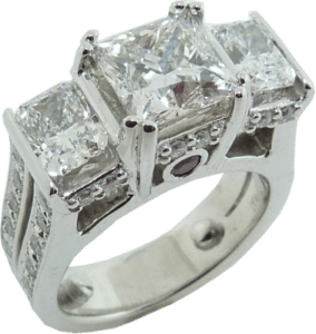 Navroz 2 Carat Princess Cut Diamond Engagement Ring