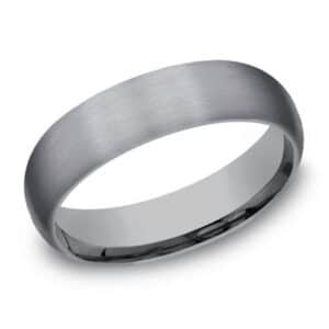 Tantalum band with stainless finish, 6mm in width, size 10.