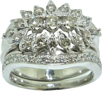 Wave Diamond Wedding Band