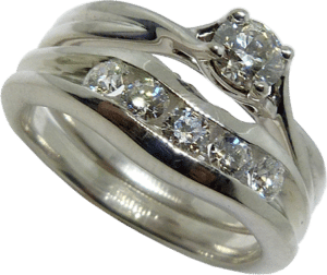Custom Diamond Wedding Band to match Engagement Ring