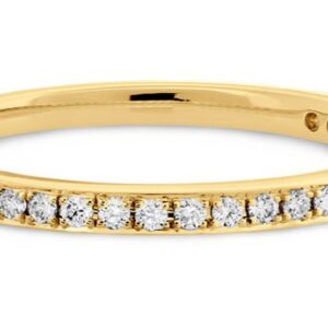 18K Yellow gold Signature Diamond Band by Hearts On Fire set with i21 deal, round brilliant cut Hearts On Fire diamonds, 0.10cttw, I/J, VS-SI.