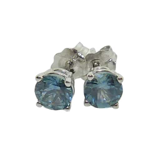 Earrings - Montana Sapphire 5.5mm 1.74 CTW Teal Round Studs with Prote –  Mountain Momma Gems