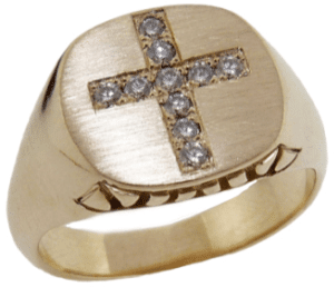 Cross Signet Ring