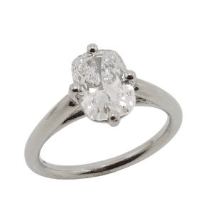 Cushion Solitaire Diamond Elegant Custom Engagement Ring