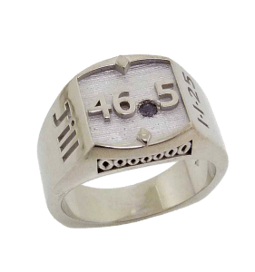 Signet Style Personalized Retirement Ring