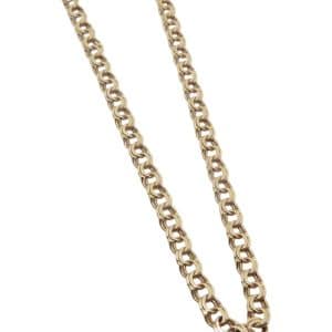 Estate jewellery - 14K rose gold European lady's 17" fancy chain.
